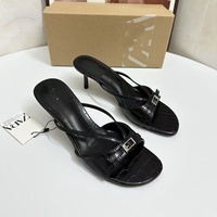 Nouvelles sandales noires pour femmes ZA2026 - Sandales à talons hauts compensées à bout ouvert et à brides - Vente directe d'usine et vente en gros