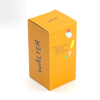 Caja de Embalaje de Papel Kraft Amarillo Personalizada Impresa para Botella de Whisky de Malta Individual de 500 ml
