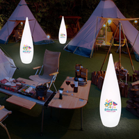 Outdoor IP65 LED-Bodenlampe Leuchtende Wassertropfenform für Hotels Restaurants Hochzeiten - für Weihnachts- und Halloween-Motivbeleuchtung