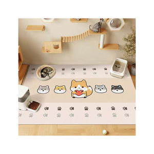 Cartoon Pet Play <b>Mat</b> Rectangle PVC Anti Slip Stain Resistant Easy Clean For Living Room Bedroom Study Balcony - Product Image 5