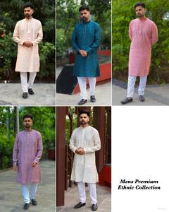 Colecciones de Ropa Étnica Premium Pijama Kurta para hombre Ropa de fiesta Pijama Kurta para exportación Venta de India - Product Image 6