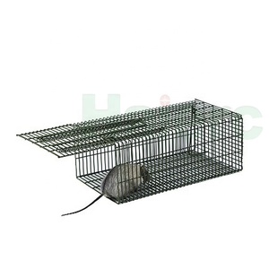 Fareler kontrol çelik tel Metal fare fare kapanı kafes kullanımlık fare kapanı kafes canlı fareler bahçe kemirgen kontrolü için tuzak - Product Image 1