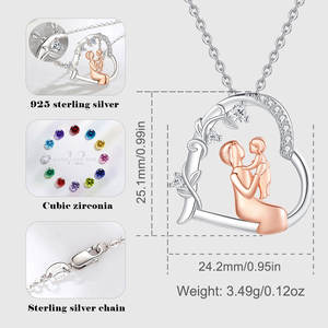 925 gioielli in argento sterling personalizzato mama regali <span class=keywords><strong>festa</strong></span> <span class=keywords><strong>della</strong></span> <span class=keywords><strong>mamma</strong></span> <span class=keywords><strong>mamma</strong></span> figlio figlia mano del pendente <span class=keywords><strong>della</strong></span> <span class=keywords><strong>collana</strong></span> - Product Image 6