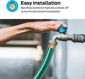 TMOK 3/4 FHT 3/4 MHT真鍮ホースBibbコネクタ,滑らかな表面逆流防止効果真空ブレーカーフィッティング - Product Image 2