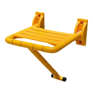 Ji Tu Folding Shower Chair Nylon Base Anti Slip Bath <b>Stool</b> For Elderly Disabled <b>Bathroom</b> Wall Mount - Product Image 5