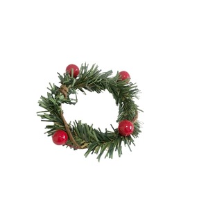 Anelli Portatovaglioli Rotondi a Forma di Pino Verde ZK240064, Decorazioni Natalizie in Metallo per Matrimoni e Feste - Product Image 5