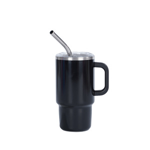 Vaso de Acero Inoxidable 304 de 4oz con Asa y Pajita, Aislado al Vacío, Portátil, para Coche, <span class=keywords><strong>Regalo</strong></span> de <span class=keywords><strong>Boda</strong></span>, para Café - Product Image 4
