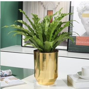 Fabricant de jardinière en métal avec finition dorée Jardinière décorative de qualité supérieure pour jardin et maison Jardinières en métal de forme personnalisée - Product Image 1