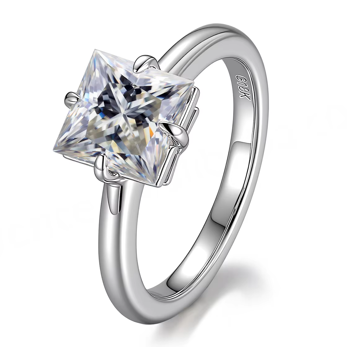 925silver lab diamond ring
