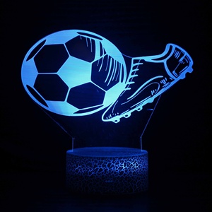 ไฟตกแต่งอะคริลิค รูปทรงฟุตบอล 3 มิติ ไฟ LED เปลี่ยนสีได้ สำหรับตกแต่งคริสต์มาส - Product Image 5