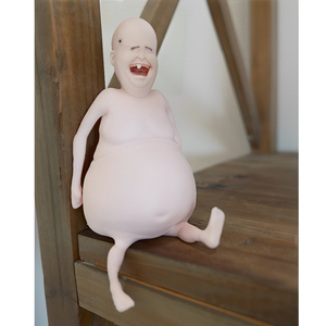 Hot Sale Rene's Bald Head Quirky Figurine Funny <b>Mini</b> Statue Home <b>Desk</b> Decor Creative Stress Relief Fidget Toy Silicone 5 7 Years - Product Image 6