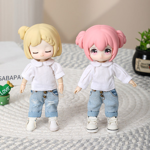 <span class=keywords><strong>Babyhouse</strong></span> OB11 Ropa de bebé Color blanco puro Manga larga y camisas Accesorios para muñecas Mini juguete para vestir - Product Image 5