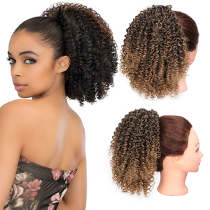 LW-86QT Multi Couleurs <span class=keywords><strong>Postiche</strong></span> Gonflée Extension Chignon Donut Ébouriffé Bouclé à Cordon Afro Crépu Afro Bun <span class=keywords><strong>Queue</strong></span> <span class=keywords><strong>de</strong></span> <span class=keywords><strong>Cheval</strong></span> - Product Image 1