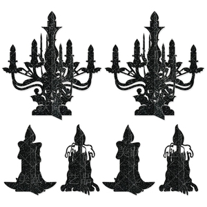 Portavelas de <span class=keywords><strong>Halloween</strong></span> de resina con forma de calavera, decoración de papel <span class=keywords><strong>para</strong></span> mesa, centro de mesa <span class=keywords><strong>para</strong></span> fiestas de casa embrujada, repisa de chimenea - Product Image 6