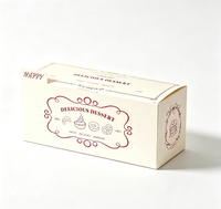 Boîte cadeau en papier imprimé rétro française, boîte à dessert pliable pour bonbons, biscuits, friandises, emballage pour fêtes et cadeaux de fête