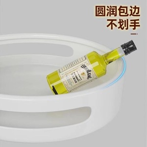 <b>Rotating</b> kitchen <b>spice</b> <b>rack</b>, multi-functional countertop storage <b>rack</b> for condiments, oil, salt, soy sauce, vinegar, and jars. - Product Image 4