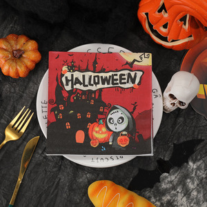 Halloween Paper Napkins 330mm Printed Design Party Tableware Disposable Serviettes - Product Image 2