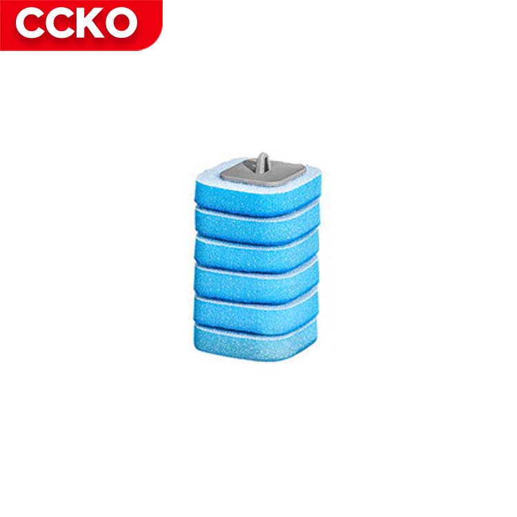 Bleu/Tête de brosse 6 pièces
