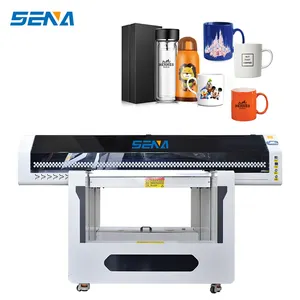 Printer digital panel datar UV mesin cetak 9060 warna A0 A1 untuk botol akrilik kayu PVC