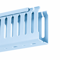 Goulotte de câblage en PVC de haute qualité 25x25 mm, canal de câblage ouvert à fentes, organisateur de câbles