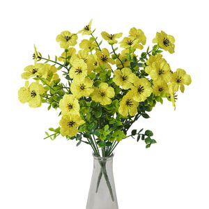 Bouquet de fleurs artificielles Laixing, eucalyptus violet en soie, pour la maison, les mariages et les décorations extérieures - Product Image 5