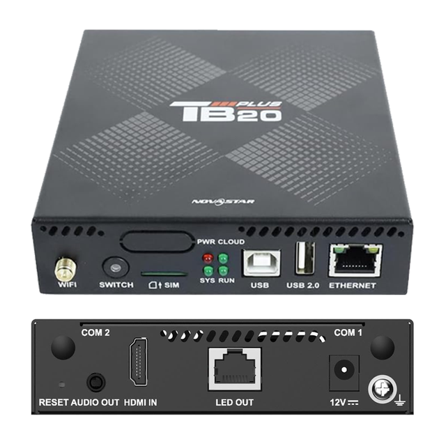 TB20 Plus LED Screen Multimedia Player Control Box 4K LED Display Screen Video Processor for Exhibition Hall Indoor Outdoor