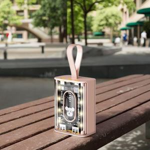 Batterie externe transparente tendance au design de dessin animé, grande capacité 20000 mAh, alimentation portable, cadeau promotionnel - Product Image 6