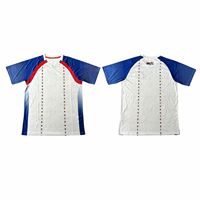 Maillot de football style Haïti 2026 personnalisé, respirant, séchage rapide, évacuation de l'humidité, qualité supérieure, pour supporters - Vente en gros usine
