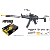 Pistola de Juguete Toyhome de Nuevo Diseño, Color Personalizable, Precio Bajo, Pistola de Bolas Mp5 con Piezas Metálicas, Pistola de Juguete Mp5 con Cargador