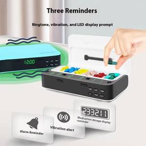 高齢者向けのポータブル電子インテリジェント薬箱、週7日間のリマインダー、パーソナルケアアーティファクト、薬物包装ボックス - Product Image 2