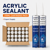 Scellant acrylique pour carrelage extérieur, à base d'eau, gris, pour les bords des carreaux, scellant acrylique peignable