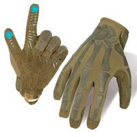 Gants tactiques personnalisés pour le sport en plein air, la gym, l'entraînement, la conduite, le travail à moto, antidérapants, respirants, à doigts entiers, compatibles avec les écrans tactiles