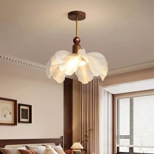 PUSAS โคมไฟคริสตัลไม้ โคมไฟอะคริลิคทรงดอกไม้ LED สีขาวเย็น ฐานโลหะ โคมไฟห้องนั่งเล่นขนาดใหญ่ทันสมัย - Product Image 4