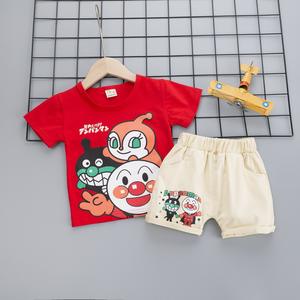 เสื้อผ้าเด็กคุณภาพสูงแบบใหม่ขายส่ง ชุดเสื้อยืดเด็กผู้ชายและกางเกงขาสั้นเด็ก - Product Image 2