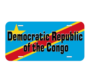 <span class=keywords><strong>Plaque</strong></span> d'<span class=keywords><strong>immatriculation</strong></span> de voiture en aluminium 6*12 pouces « La République démocratique du Congo : C'est dans mon ADN » - Product Image 5