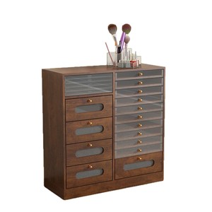 Mueble de Madera Maciza para Salón de Uñas con Cajones Transparentes para Almacenamiento y Exhibición de Esmaltes - Product Image 5