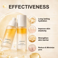 Sérum en spray triple couche végétalien OEM ODM multi-peptides et céramides, raffermissant, anti-rides, hydratant et réparateur pour le visage