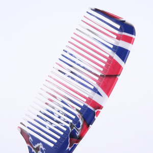 Hairdressing Comb Large Plastic Skull And Cross <b>Banner</b> Design For Home Use Men And Women Hair Styling Tool - Product Image 3