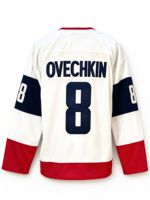 Jahitan Berkualitas Terbaik Dapat Disesuaikan # 8 OVECHKIN # 43 Jersey Hoki