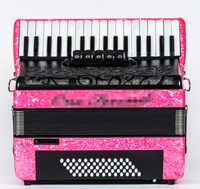 OEM Professional 34/37/41 Keys 60/80/96/120 Bass Accordion Instrument YD08 Celluloid Accordion with Metal Cover Plate