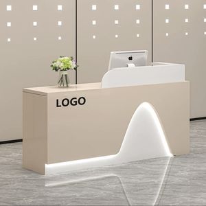 Latest New Factory Corner Office Desk Small Checkout Counter for Clothing Stores and Beauty Salons for Front Reception - Product Image 3