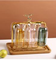 Tasse à café en verre à double paroi de haute qualité, design européen fait main, 201-300 ml, résistante à la chaleur, compatible micro-ondes