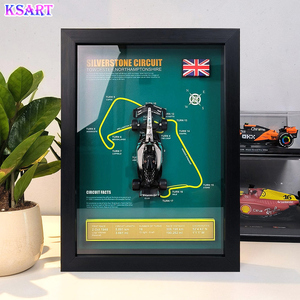 Nouvelle décoration d'intérieur, modèle de course F1 en alliage peint à la main en trois dimensions avec boîte de <span class=keywords><strong>peinture</strong></span> murale pour les occasions d'anniversaire par Ksart - Product Image 1