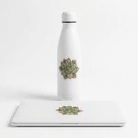 Etiquetas Adhesivas Ecológicas para Plantas Suculentas, Etiquetas Personalizadas con Logotipo de Plantas, Calcomanías de Vinilo Mate Orgánico para Frascos de Cosméticos