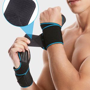 สายรัดข้อมือสีสันตามสั่งสำหรับผู้ชายและผู้หญิง สายรัดข้อมือแบบหนาสำหรับยกน้ำหนักและป้องกันการบาดเจ็บ - Product Image 5