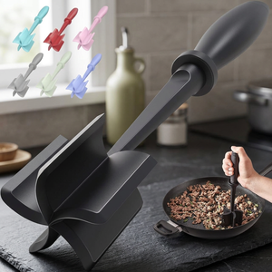 Premium Heat Resistant <b>Meat</b> <b>Chopper</b> Hamburger Grinder Smasher for Ground Beef Nylon Potato Mix Tool <b>Meat</b> <b>Meat</b> Grinders Slicers - Product Image 2