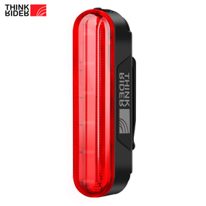Feu arrière de vélo intelligent ThinkRider à LED laser, 5 modes, double support avec capteur de freinage automatique, alimenté par batterie - Product Image 1