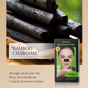 Kormesic 5 cái/hộp Rose Bamboo than mũi lỗ chân lông Strips mũi mặt nạ bán buôn làm sạch sâu làm mịn loại bỏ mụn đầu đen - Product Image 3