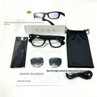 Lunettes Intelligentes T100 à Contrôle Tactile et par Application, avec Activation Vocale OpenAI, Caméra HD, Prise de Notes de Réunions, Appels Audio et Vidéo, Lunettes IA
