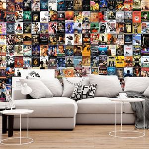 Papel Tapiz Autoadhesivo de PVC con Diseño de Collage de Películas Famosas para Pared - Product Image 2